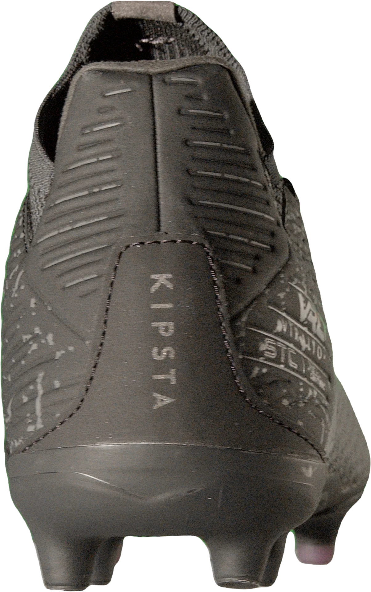 Heel of the Kipsta FG boot on transparency.