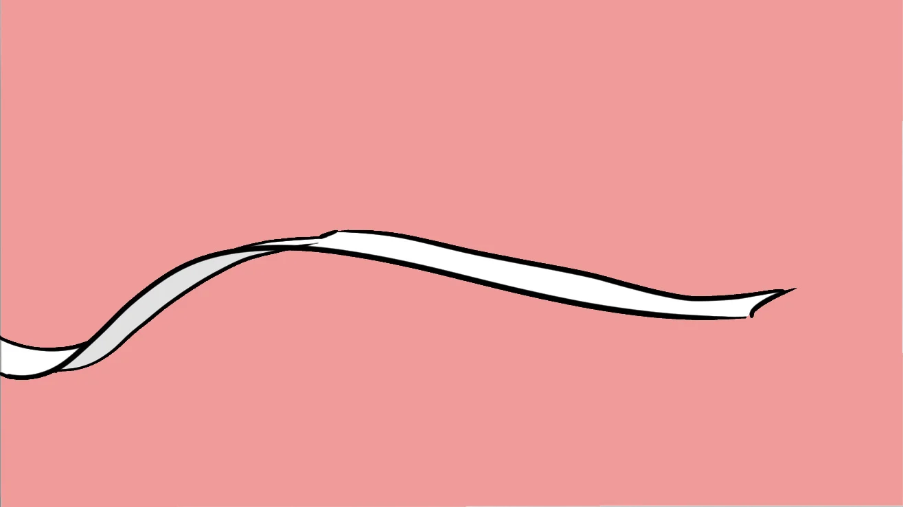 Preparation board: sketch of an initial ripple in the receipt.