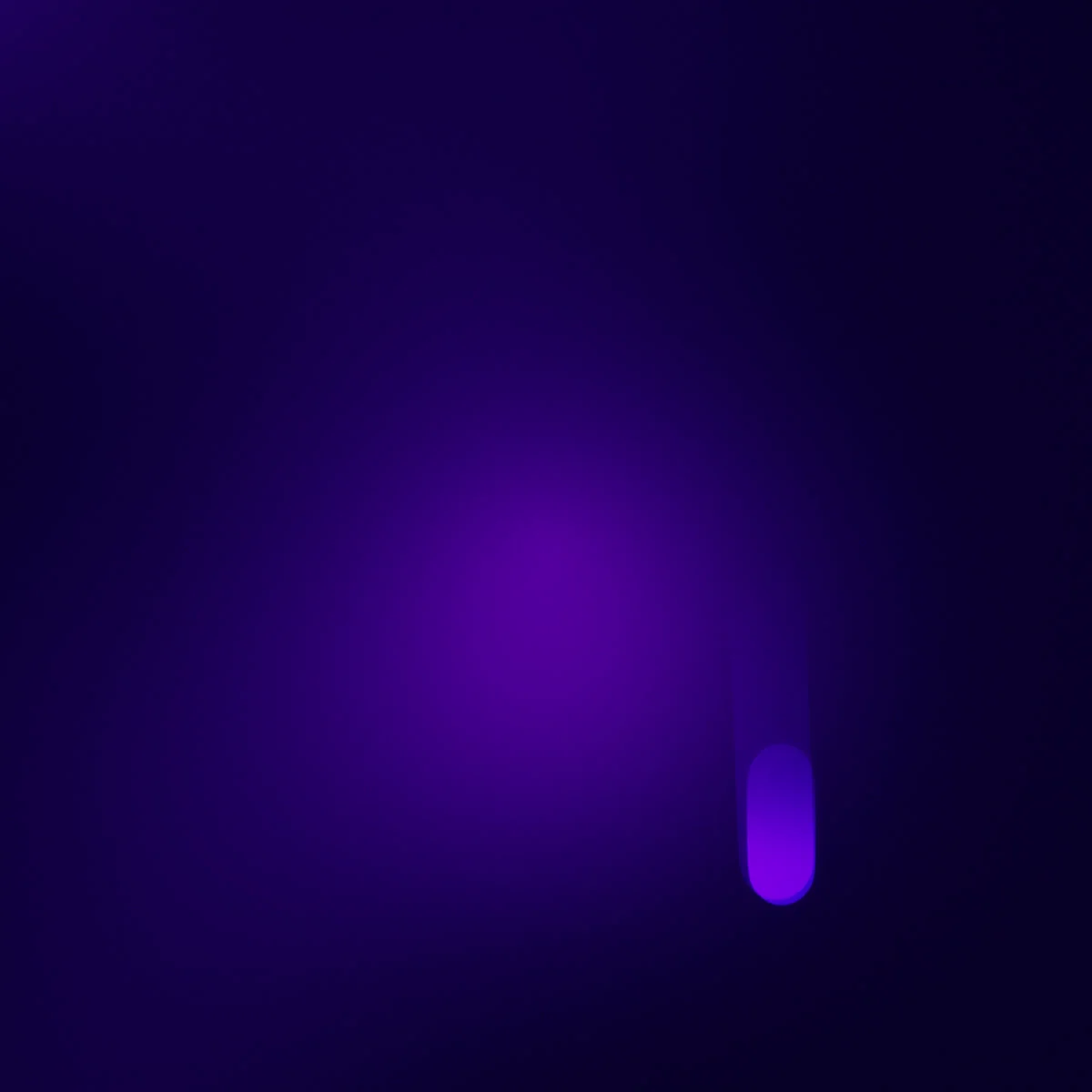 A first pink stroke appears in the lower part of the violet frame.
