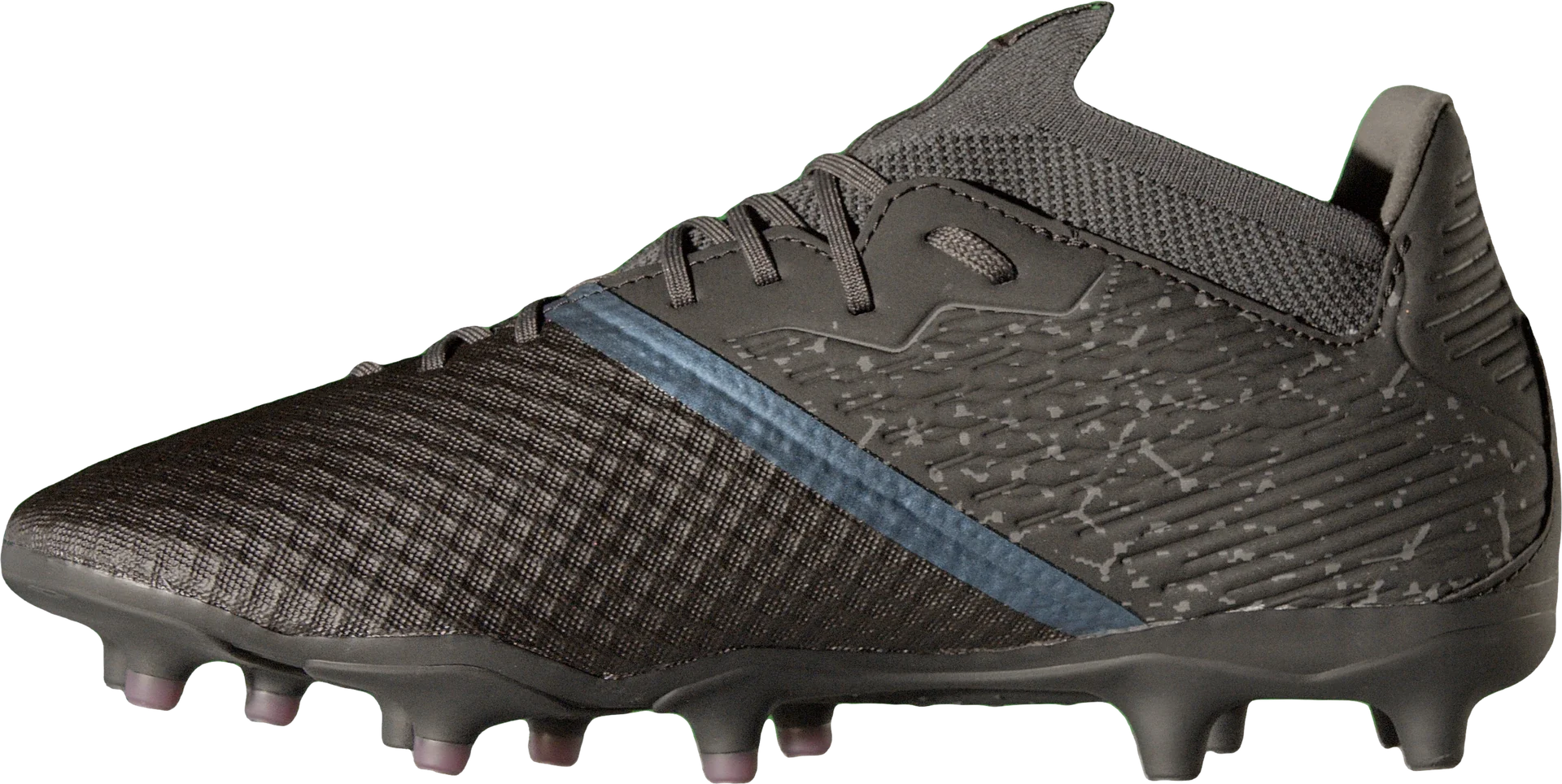 Side view of the Kipsta FG boot, isolated on transparency.