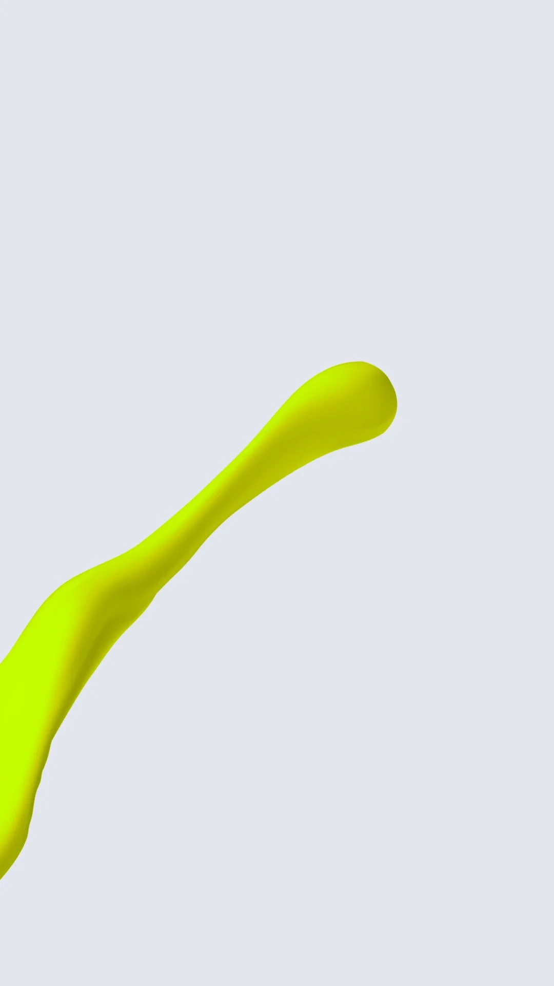 Storyboard, shot 12. Ribbon of fluorescent-green material.
