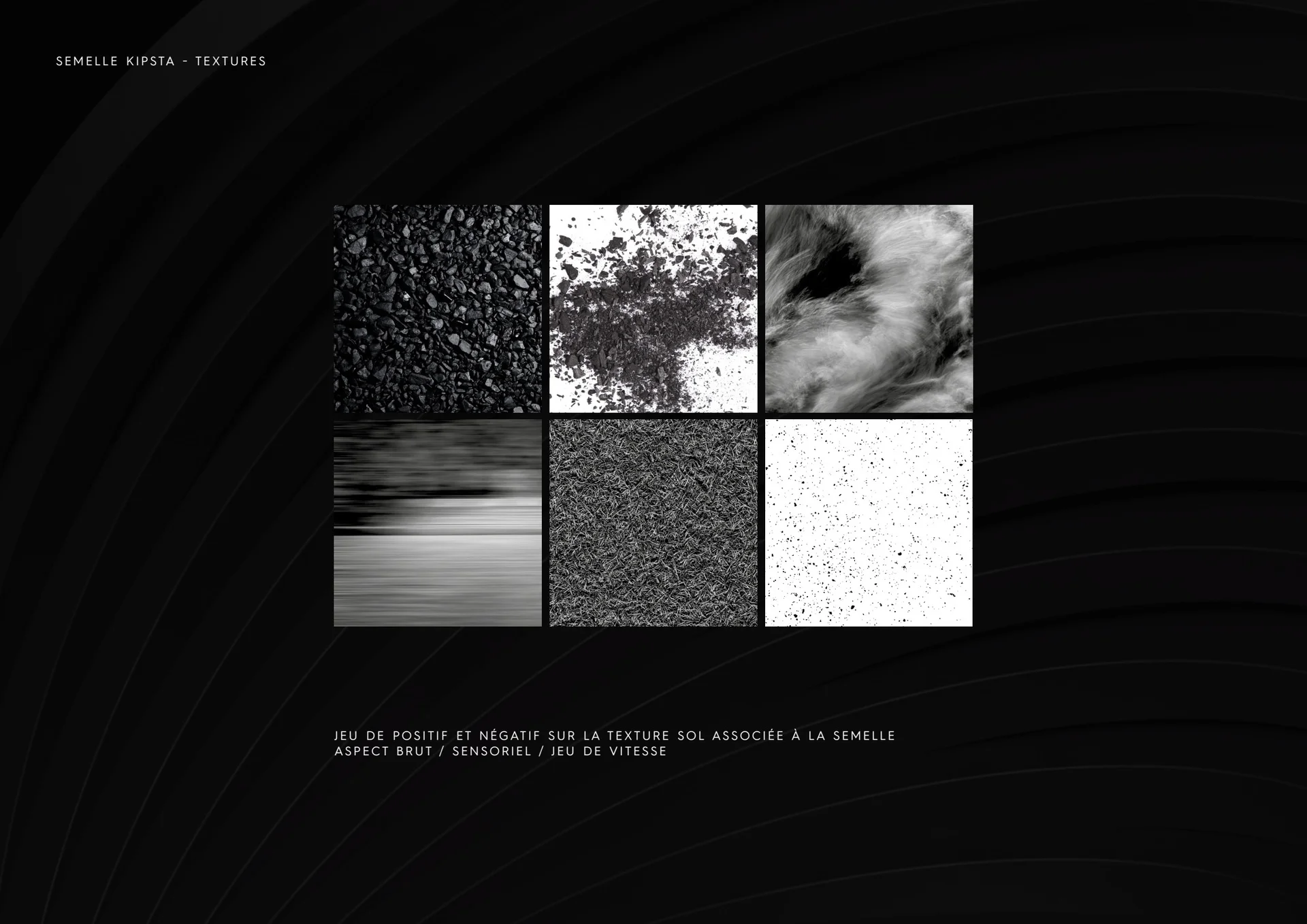 Brief intentions: positive and negative textures, pitch sensations and speed effects.